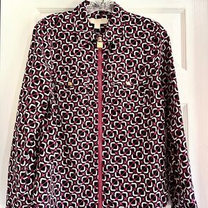 Michael Kors Multicolor Geometric Print Blouse